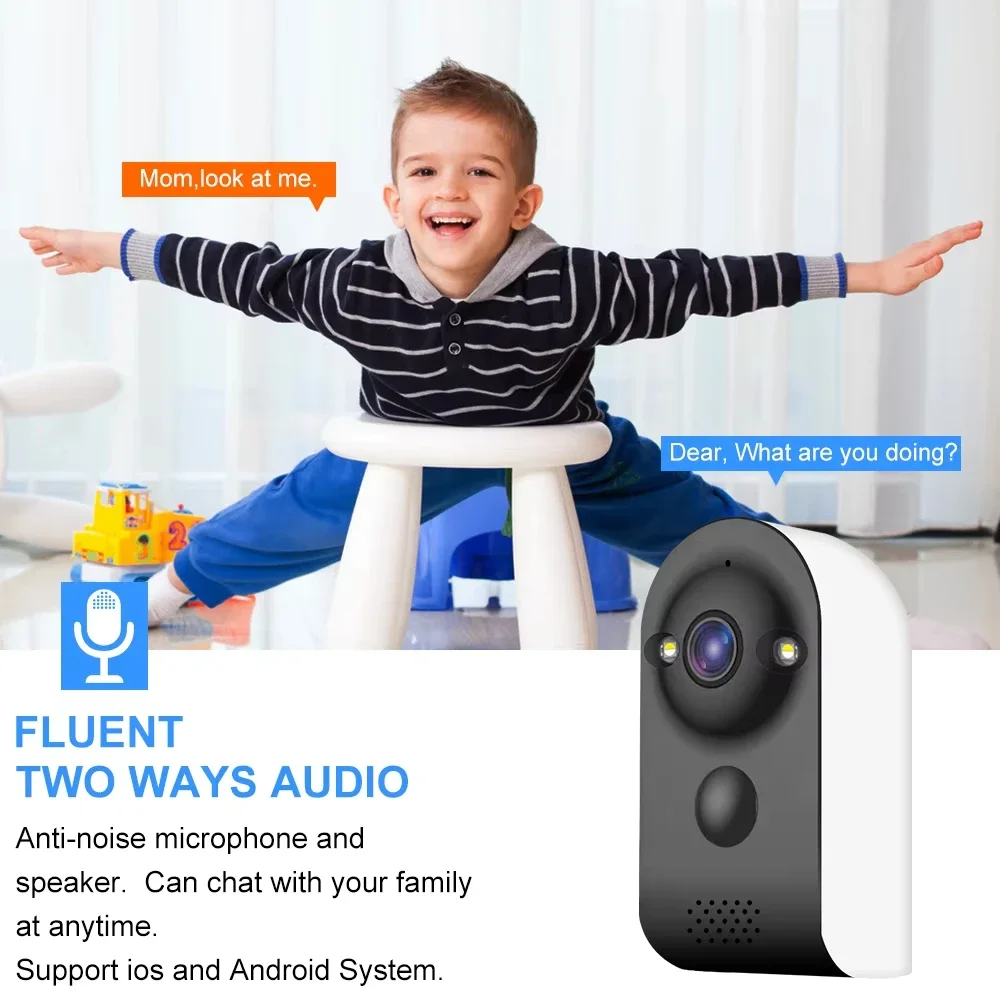 5MP WiFi Camera Security Pir Motion Detection Two Way Audio Smart Home Surveillance Wireless IP Monitor V380 pro mini WIFI CCTV