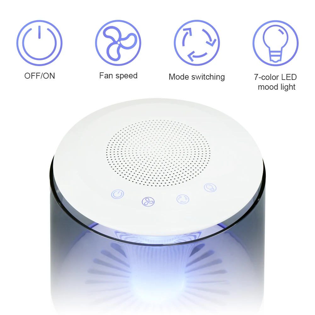 2024 Direct Manufacturer Hot selling  New Fun Blue-Tooth Speaker Air Purifier Air Cleaner  with 7-color LED Mood lights