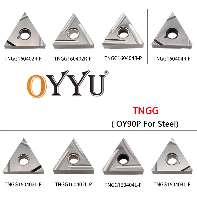 

TNGG OYYU TNGG160404R TNGG1160402R TNGG160404L TNGG160404 TNGG160402 R-L CNC Carbide Inserts For Steel CNC Lathe Cutting Tools