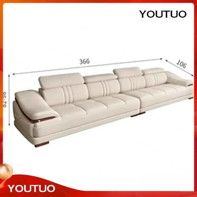 MINGDIBAO Sofa Sets with Cup Holder Adjustable Headrests and Bluetooth Speaker Living Room Couches Tool Parts