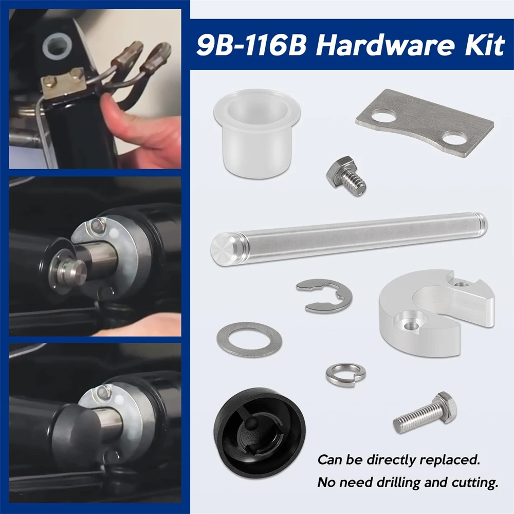 ​9B-116B Trim Cylinder Pin Cap Bushing Hardware Kit For MerCruiser Alpha 1 Gen 2 Replaces for SEI Marine 9B-116 Mercruiser Alpha