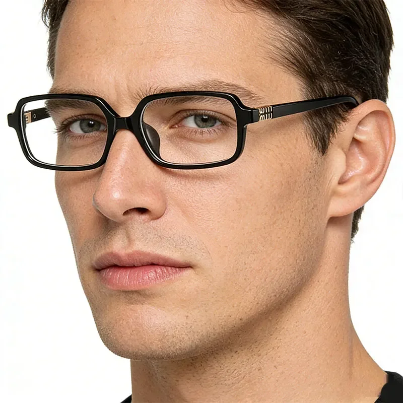 Luxury Brand Design women's grade frame men's blue anti light glasses Myopia Glasses Black Anti Blue Light Rectangular Glasses