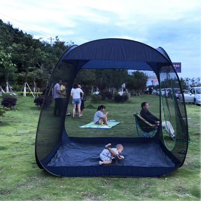 

5-8 People Large Space Outdoor Gauze Tent Fully Automatic Hitch-free Quick-opening Garden Yard Anti-mosquito Beach Mesh Pergola