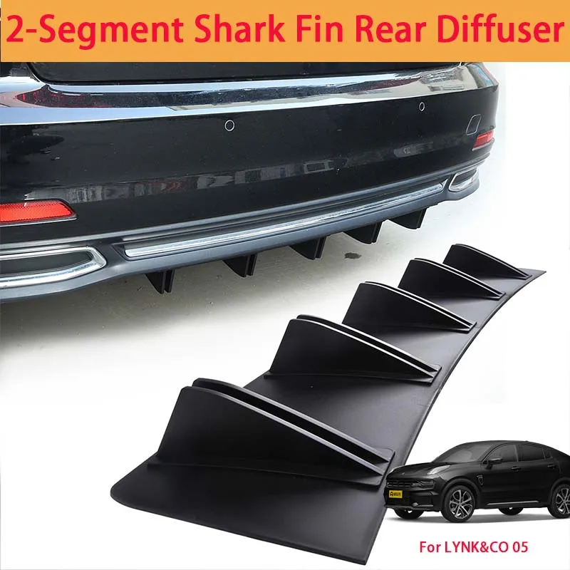 For LYNK&CO 05 Shark Fin Rear Diffuser Split Chassis Spoiler Auto Aerodynamic Parts Aerodynamic Modification
