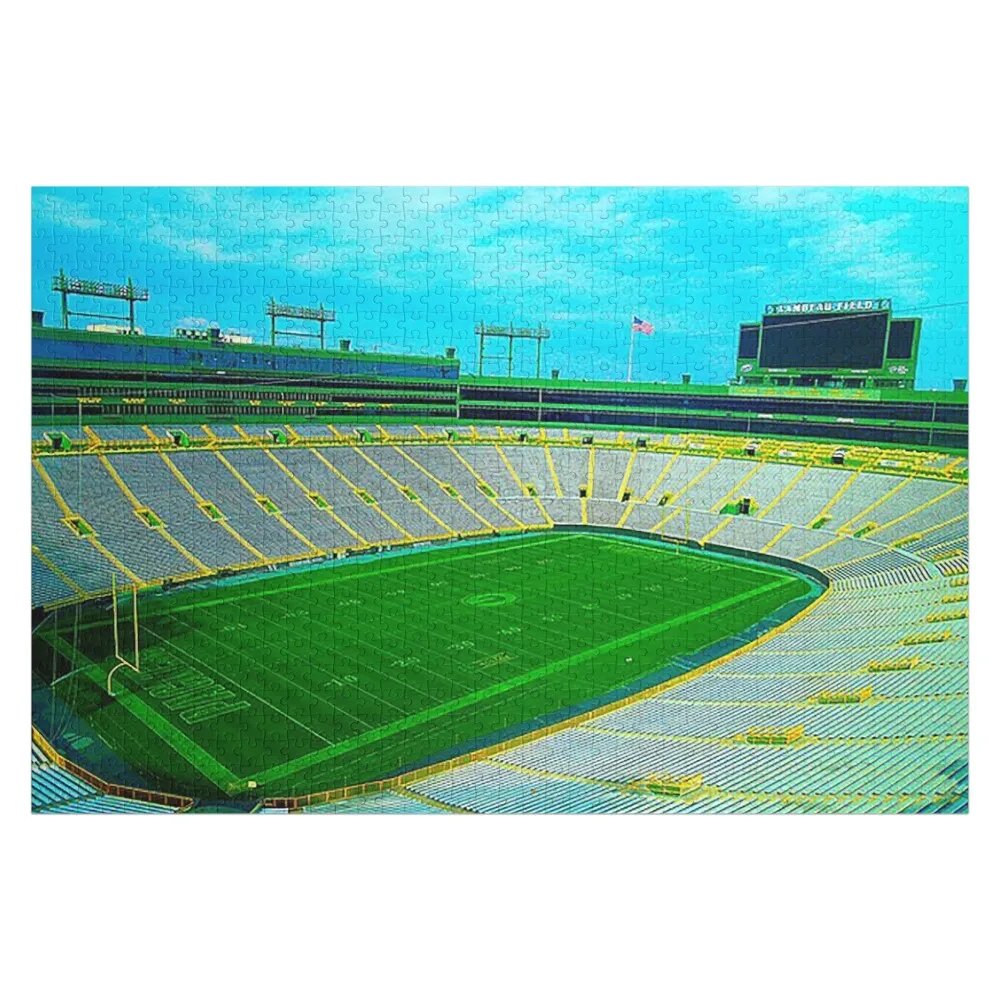 

Lambeau Field, Green Bay Wisconsin, Old Stadiums, Football Stadiums, bleachers Jigsaw Puzzle Customizeds For Kids Puzzle