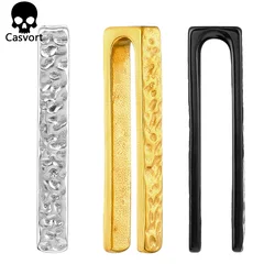 Casvort 2PCS 6mm 2G Fashion Ear Weights Lyra Meteor Hanger Stainless Steel Ear Plugs Ear Gauges Expander Body Piercing Jewelry