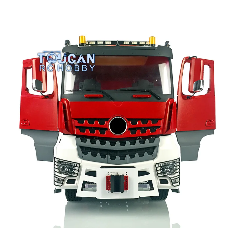 1/14 LESU 8*8 RC Highline Tractor Truck Heavy-duty Metal Chassis Remoted DIY Painted Cabin Model W/ Motor Servo Outdoor Toys