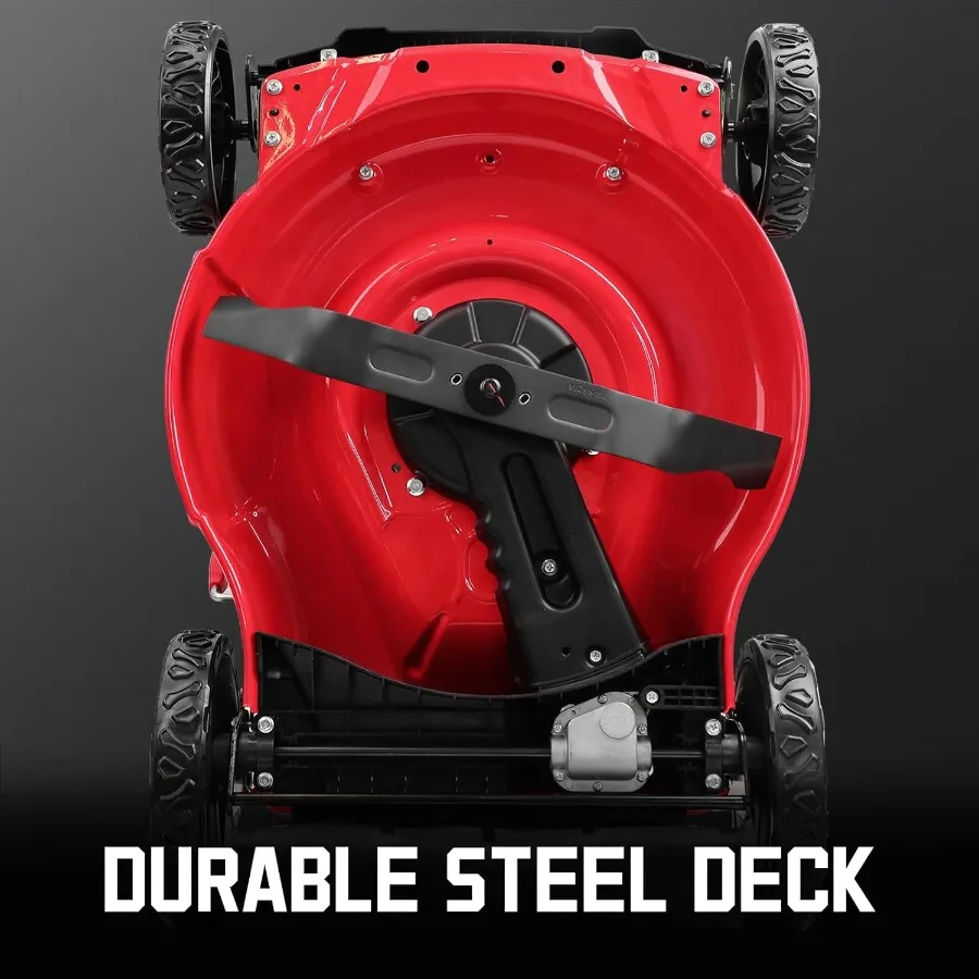 Mesin Pemotong Rumput Dorong 21 Inci dengan Mesin Briggs and Stratton 125cc untuk Perawatan Rumput yang Efisien, Fungsi Mulching 2in1 dan Pembuangan Samping