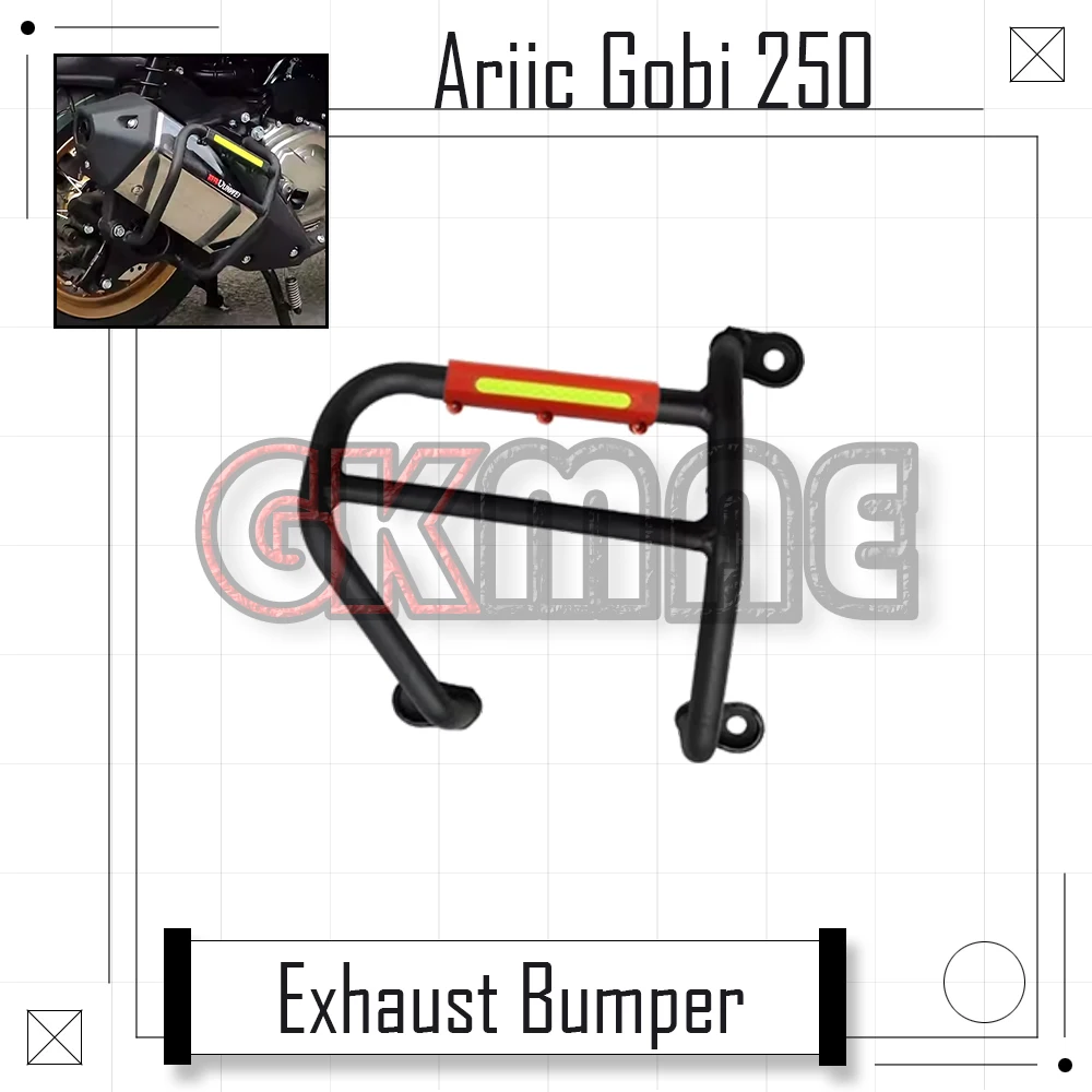 

For Ariic Gobi 250 Gobi250 2025-2026 Motorcycle Modified Exhaust Bumper Muffler Bumper Carbon Steel Anti-fall Bar