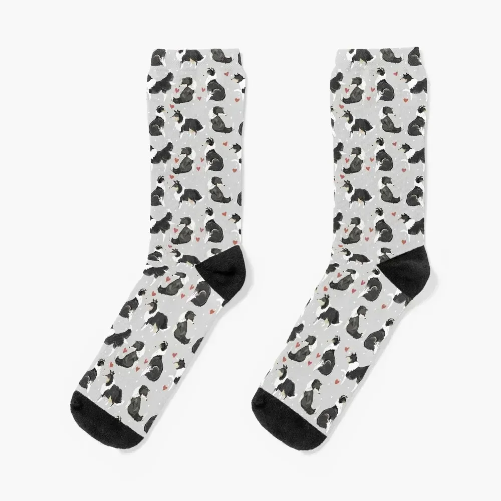 Collie Love Socks valentine gift ideas hiphop Ladies Socks Men's