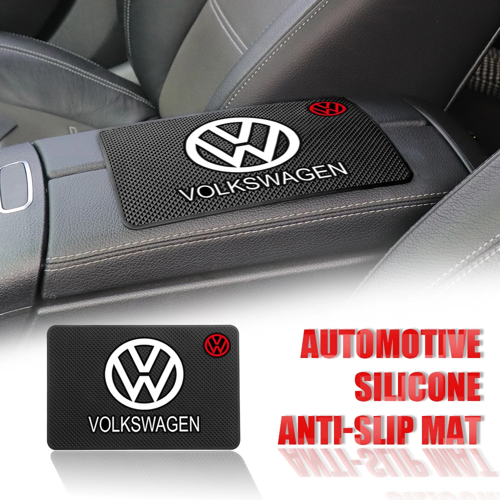 1Pcs Car Dashboard Silicone Non Slip Waterproof Pad Car Accessories Decoration For Volkswagen R line Tiguan Touareg Polo GTI CC