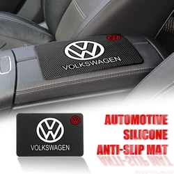 1Pcs Car Dashboard Silicone Non Slip Waterproof Pad Car Accessories Decoration For Volkswagen R line Tiguan Touareg Polo GTI CC