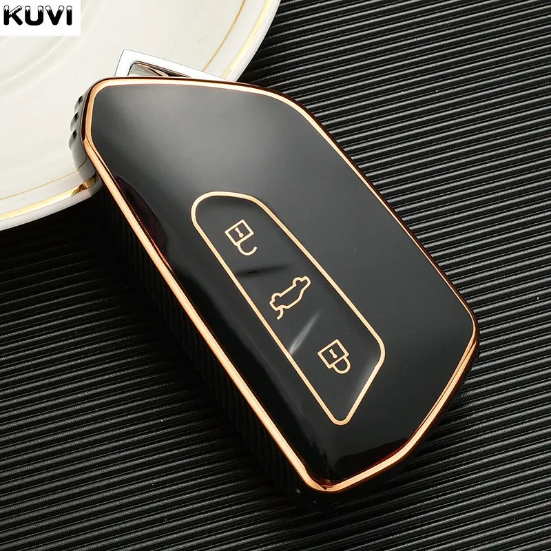 TPU-Autoschlüsselhülle für VW Volkswagen Golf 8 MK8 ID3 ID4 Cupra Skoda Octavia A8 SEAT Leon MK4 Formentor Tarraco