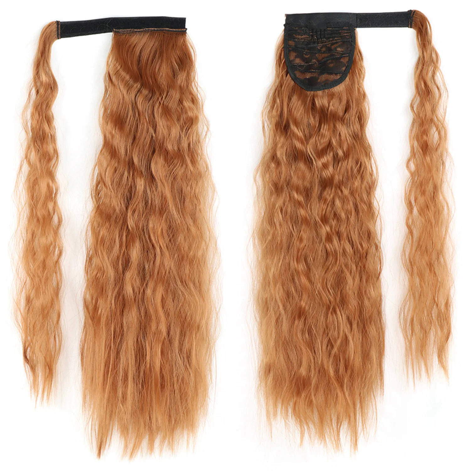 

Женский парик, хвост, липучка, хвост из кукурузного уса, длинные вьющиеся волосы, волнистые кудри, европейский и американский синтетический парик, хвост