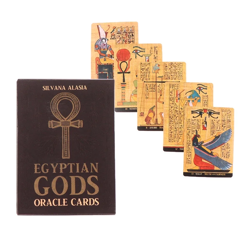 Egyptian Gods Oracle Cards Table Game Fate Card Fortune Telling Game Tarot Prophecy Divination Deck Family Party Board Game