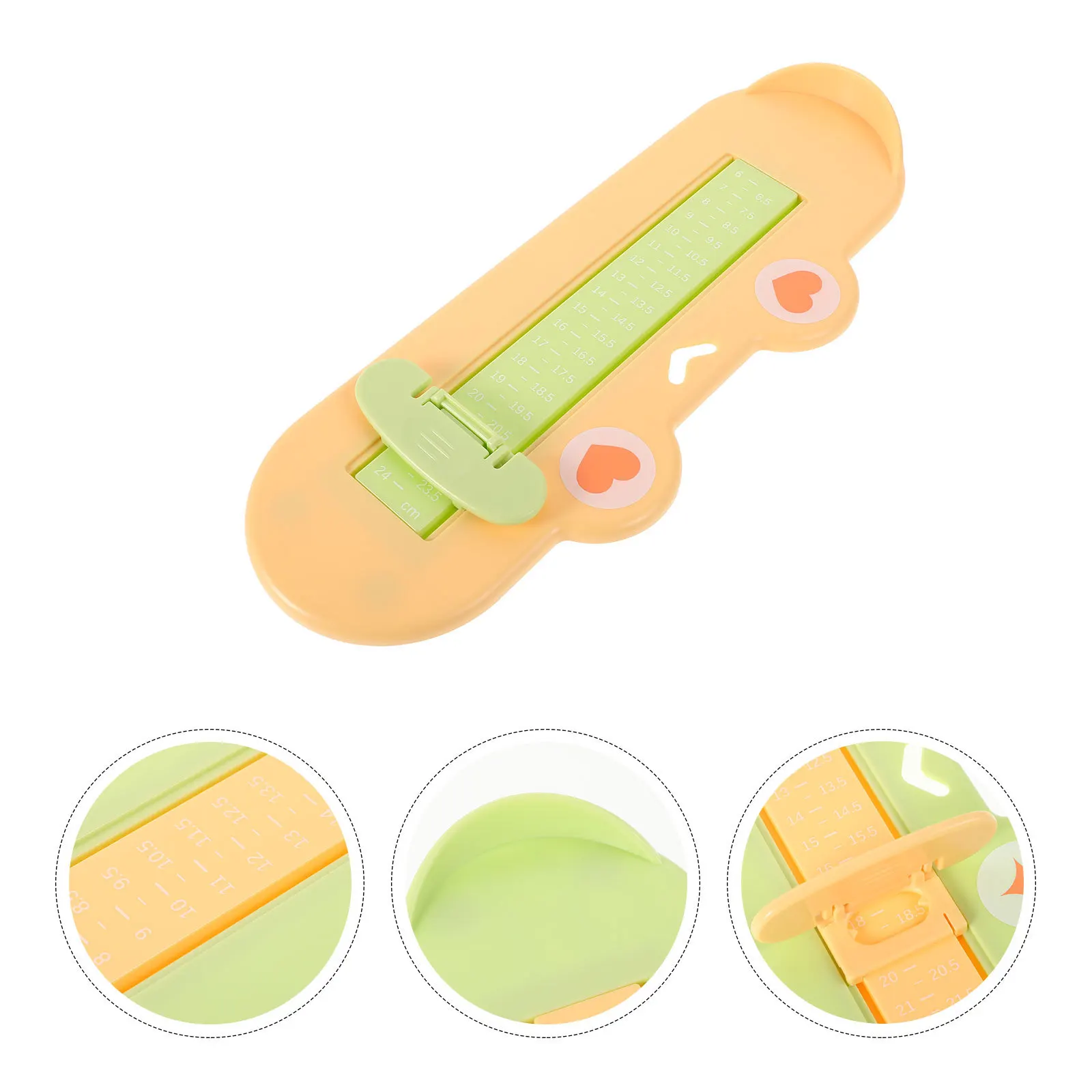 

Kids Foot Measuring Device Accurate Sizer for Children Toddler Shoe Size Guide Portable Lightweight High Precision Measurement