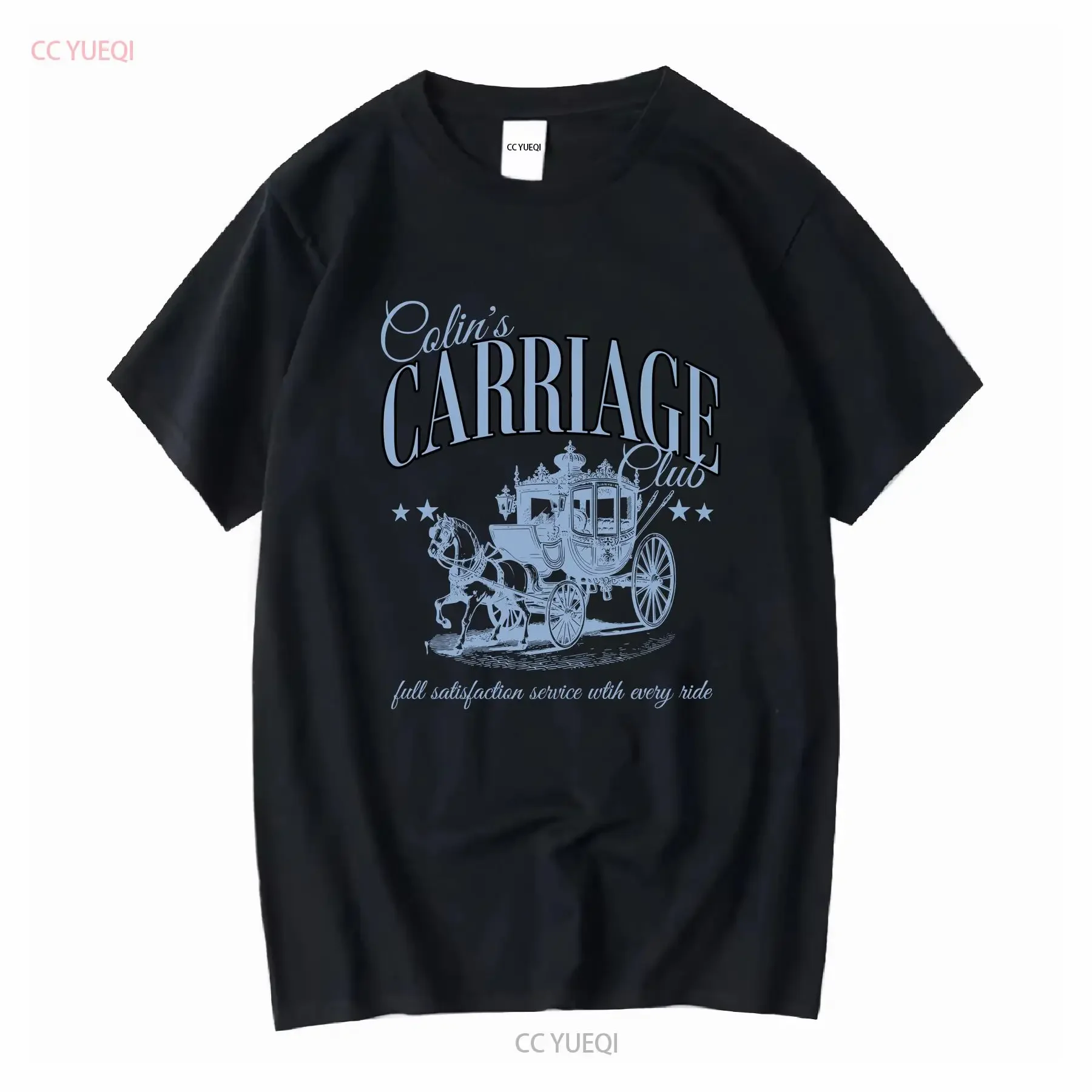 Colin Carriage Club T Shirt Penelope Fan Season 3 Lady Featherington Polin Social Book Inspired Gossip Cute vintage Washed