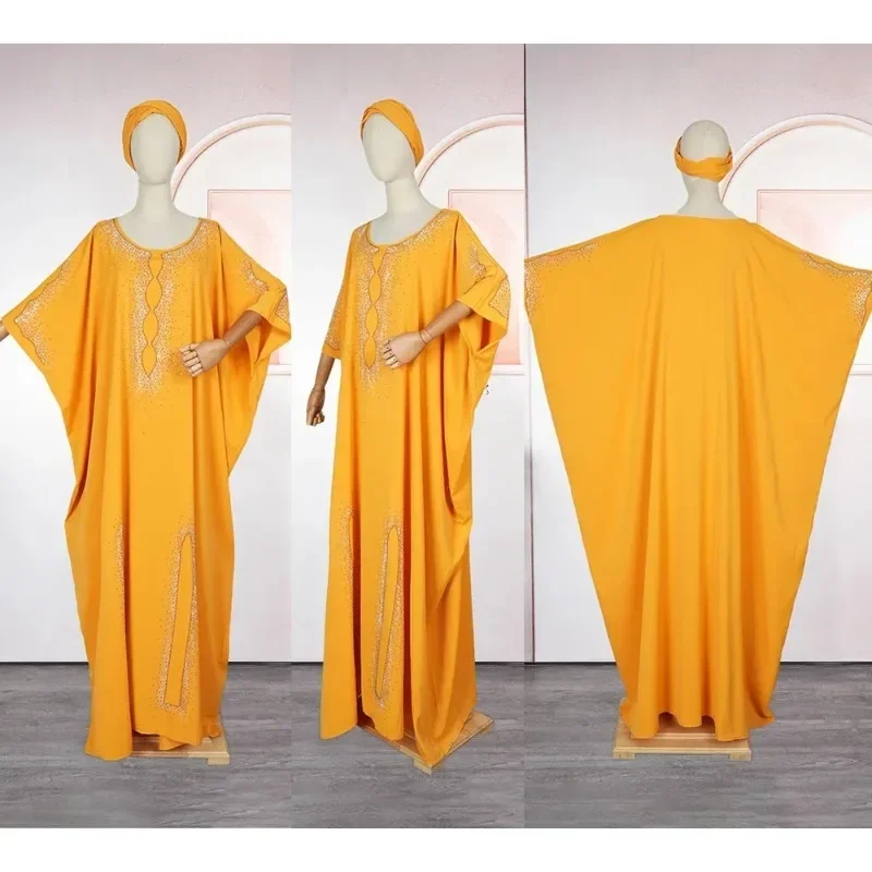 2023 afrikanische Kleider für Frauen Dubai Luxus Chiffon Boubou Muslimischen Mode Kaftan Hochzeit Abend Party Kleider Afrikanische Kleidung