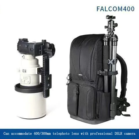 Shockproof Waterproof Camera Lens Backpack Compatible with Canon Nikon 500mm 800mm Fixed Focus Long Lens for Outdoor Shooting