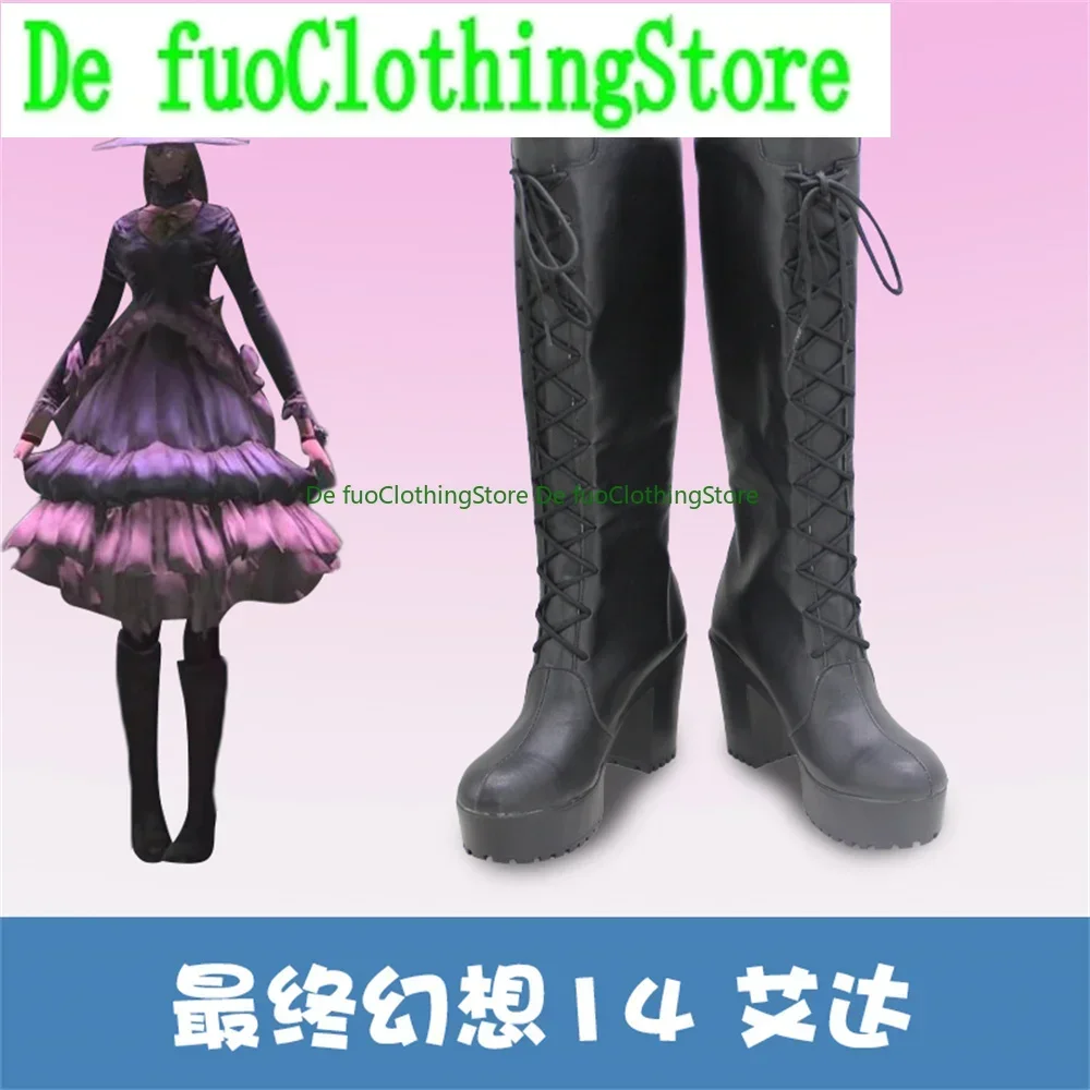 

Final Fantasy FF14 Ada Обувь для косплея Сапоги Игра Аниме Карнавал Вечеринка Хэллоуин Рождество DefuoClothing Магазин обуви