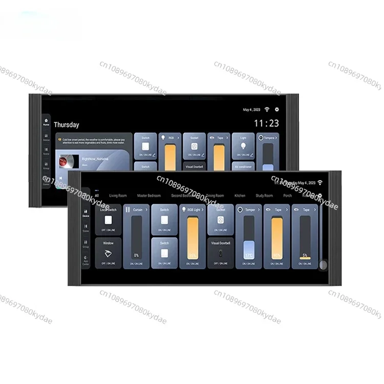 2024 12 Inch WiFi Smart Home Gateway Multi-function Central Touch Screen Control Panel Light Wall Switch