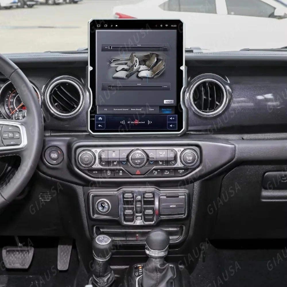 

For Jeep Wrangler JL 2018-2023 Car Radio Carplay Audio GPS Navigation Media Video Player Tape Recorder Android 14 Stereo 4G Wifi