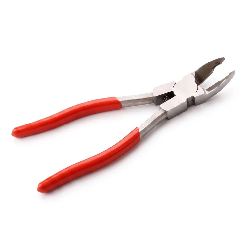 Automotive Tire Nail Removal Tool Stainless Steel Curved Pliers Heavy Duty Garage Repair Gear For Vehicle Wheel