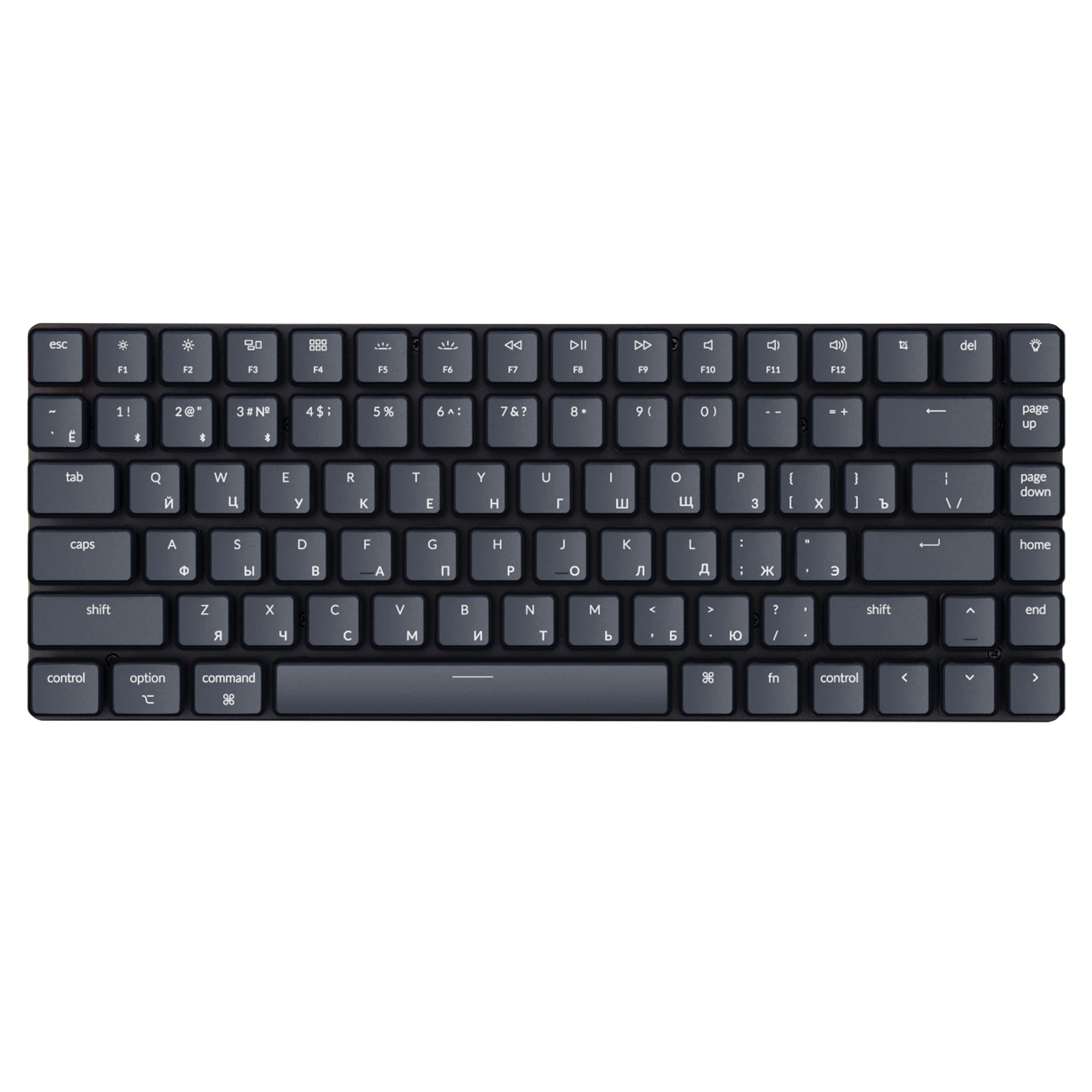 Keychron Russian Layout Low Profile Keycap Set for Ultra-Slim Mechanical Keyboards