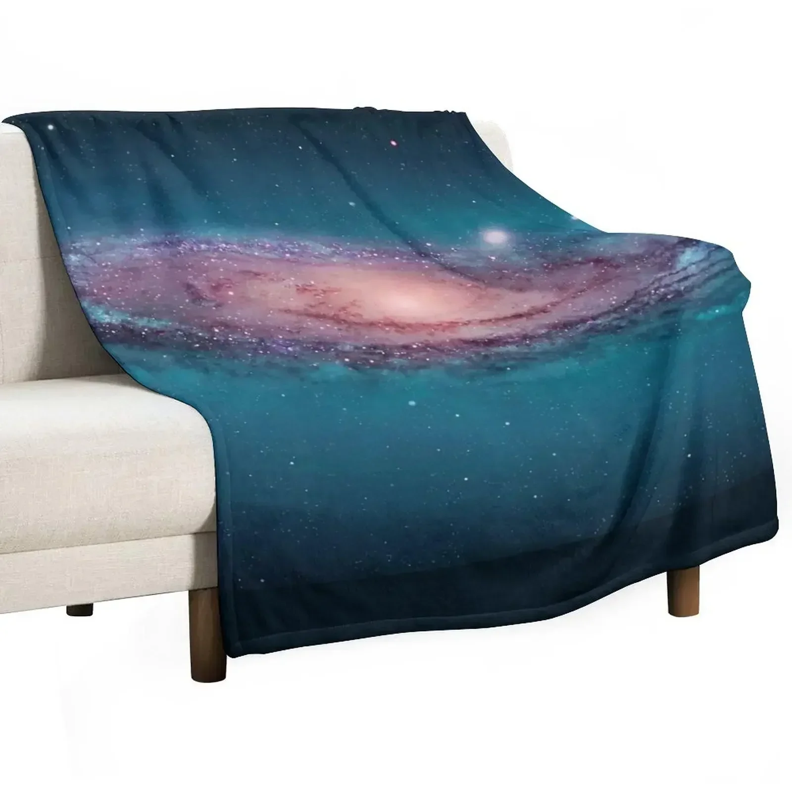 Andromeda Galaxy, space, astrophysics, astronomy Throw Blanket bed plaid Flannel Fabric Blankets