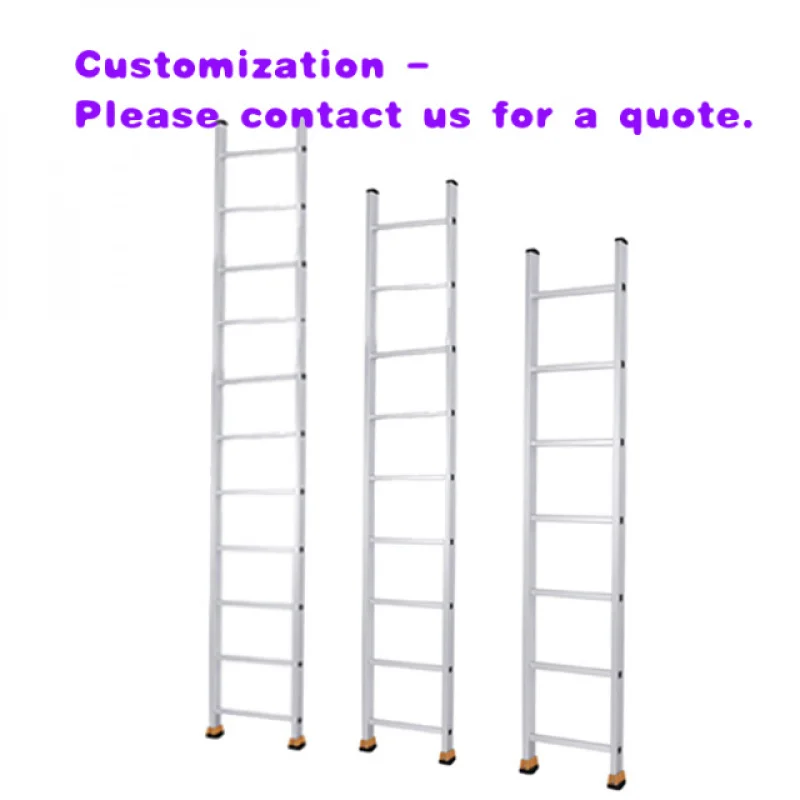 custom.Good Price Aluminium Single Side Straight Telescopic Ladder Modern Hotel Industrial Ladders En131 Compliant NA
