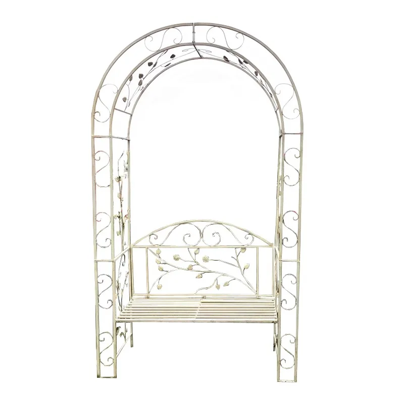 

Outdoor garden, wrought iron arches, trelis seats, double chairs, patio balcony, moon climbing vines, arched climbing trellises