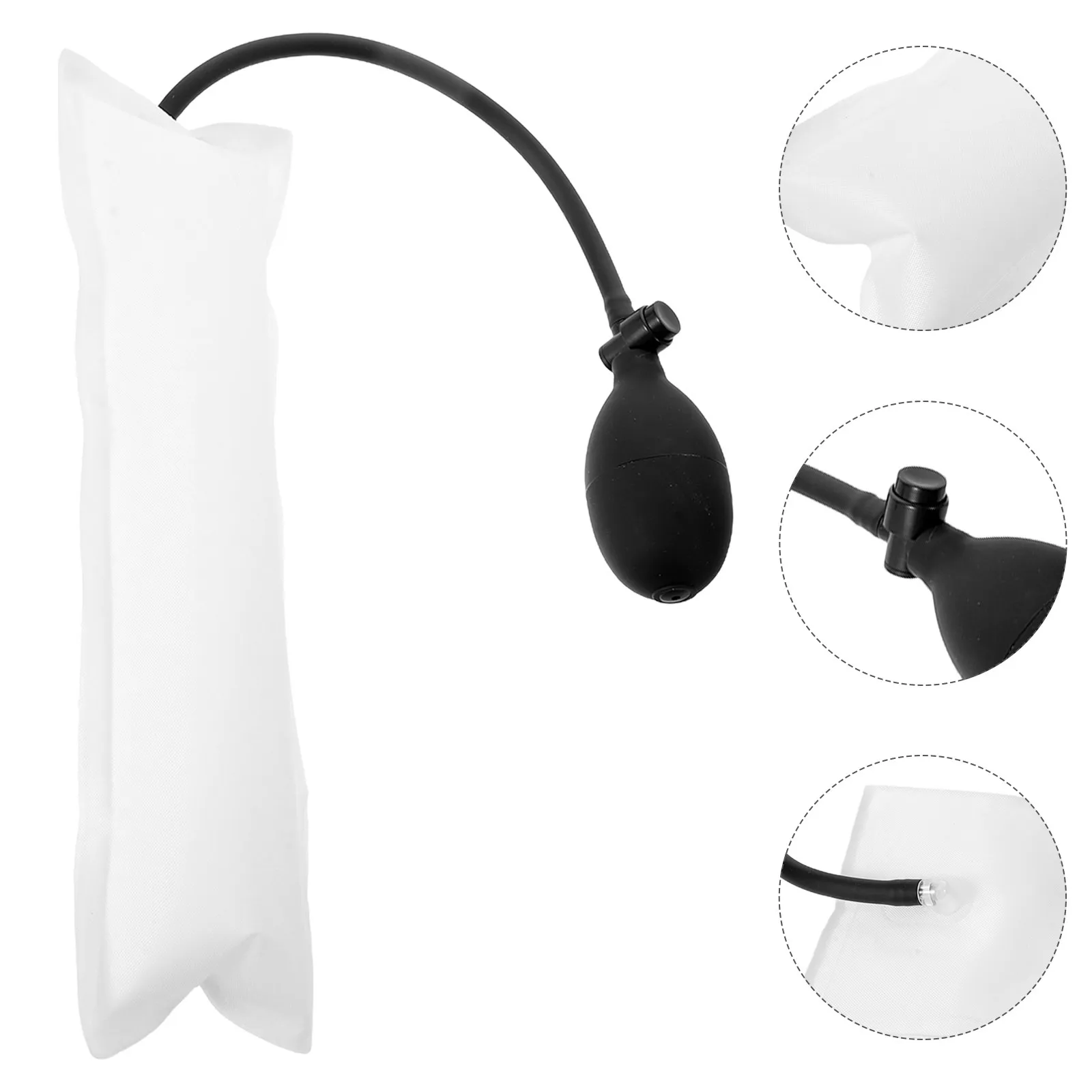 

2Pcs Adjustable Sleep Pillow Inflator Bag Breathable Pillow Cushion Neck Support Insert Air Inflatable Lumbar Support Pad Home