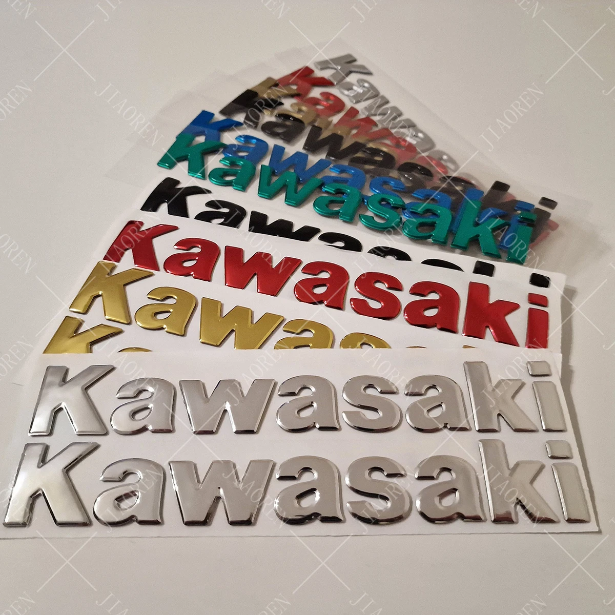 For Kawasaki Stickers 3D Emblem Tank Decal Z900 Z1000 Z800 Ninja 650 Zx9r ZX6r