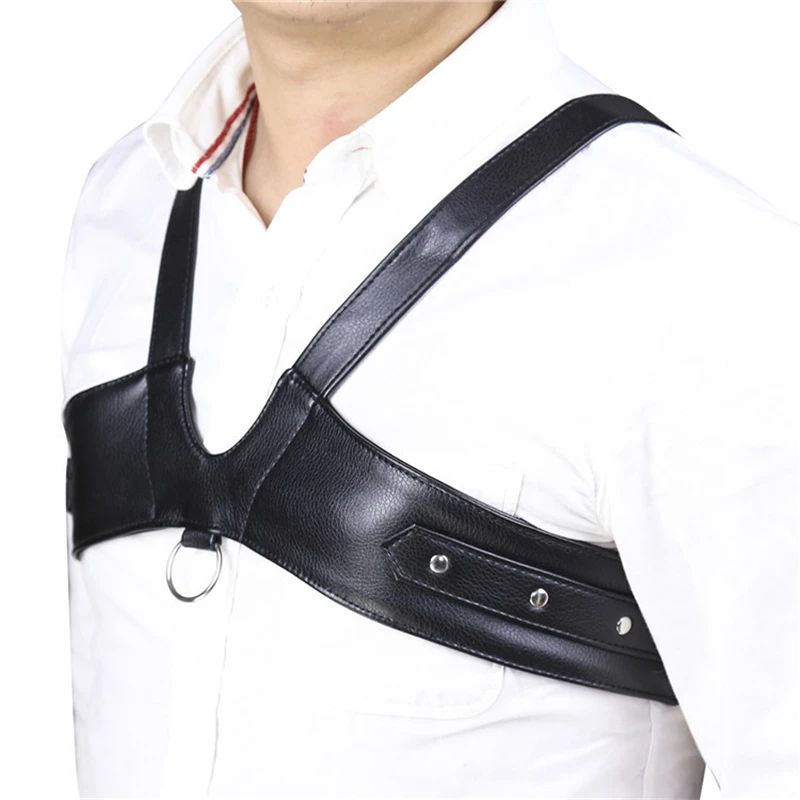 الرجال الجنسي الصدر الجلود تسخير المحاصيل القمم الوثن مثلي الجنس الجسم تسخير أحزمة الأشرطة الشرير الهذيان سترة ملابس مثيرة لحزب المرحلة
