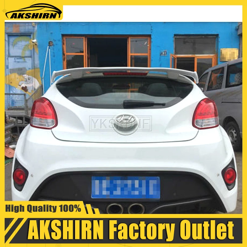 Use For Hyundai Veloster Spoiler 2012 13 14 15 16 Year ABS Plastic Rear Roof Wing Sport Accessories