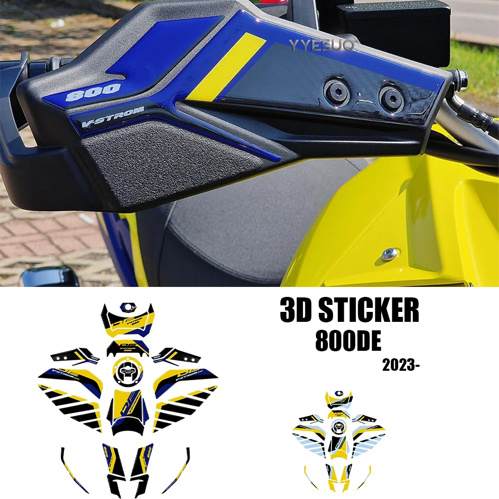 V Strom 800DE Accessories For Suzuki V-STROM 800 DE Retrofit Parts 3D Sticker Kit 800DE Motorcycle Paint Protection Decals