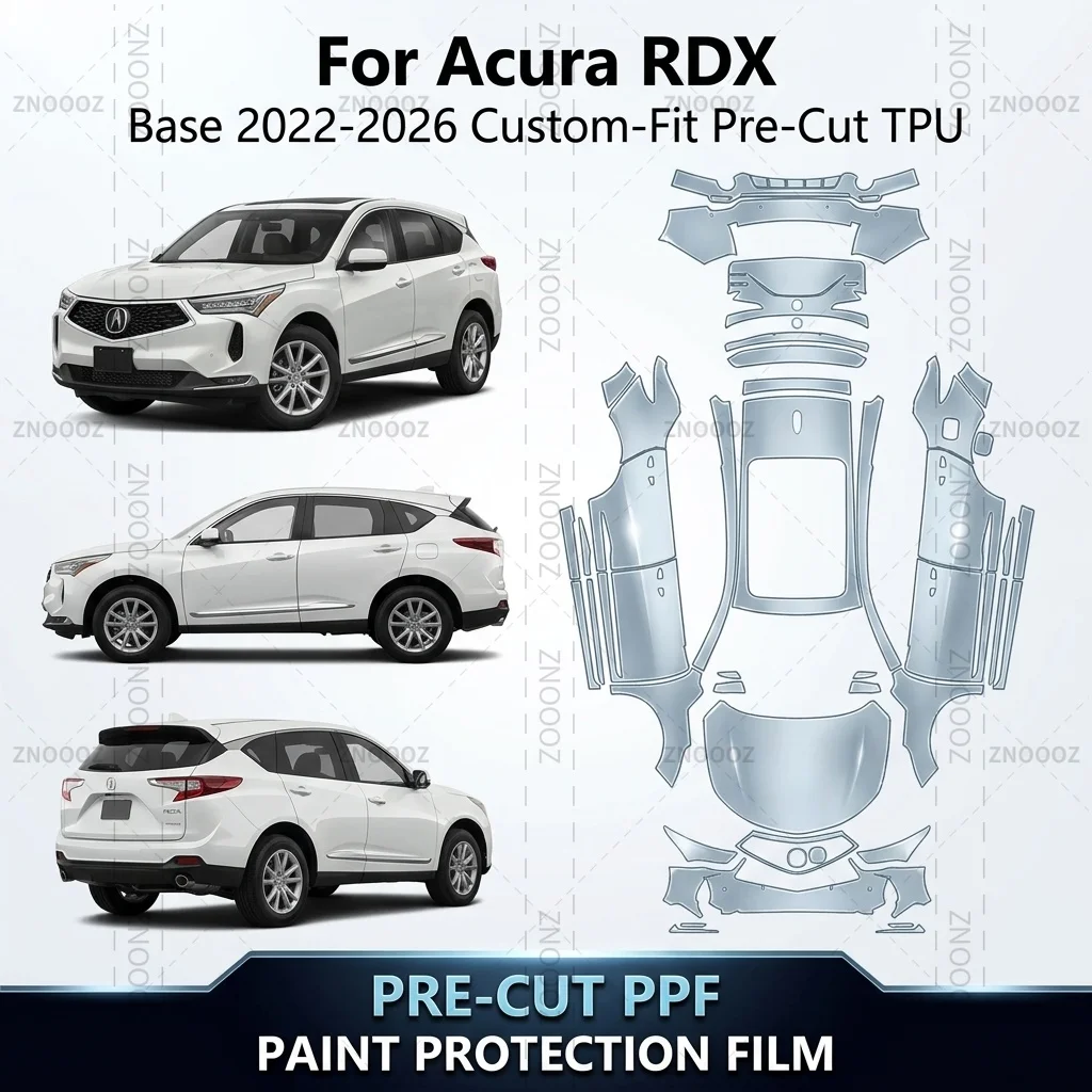 For Acura RDX Base 2022-2026 Custom-Fit Pre-Cut TPU PPF Paint Protection Self Full Vehicle Glossy Clear Matte Black Hydrophobic