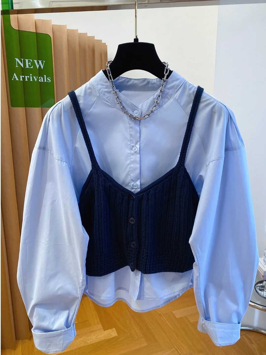 

Ele Knitted irt And Pants Set for Women Loose Fit Comfortable Cotton Long Sve round Ne Daily Wear Beautiful Quali