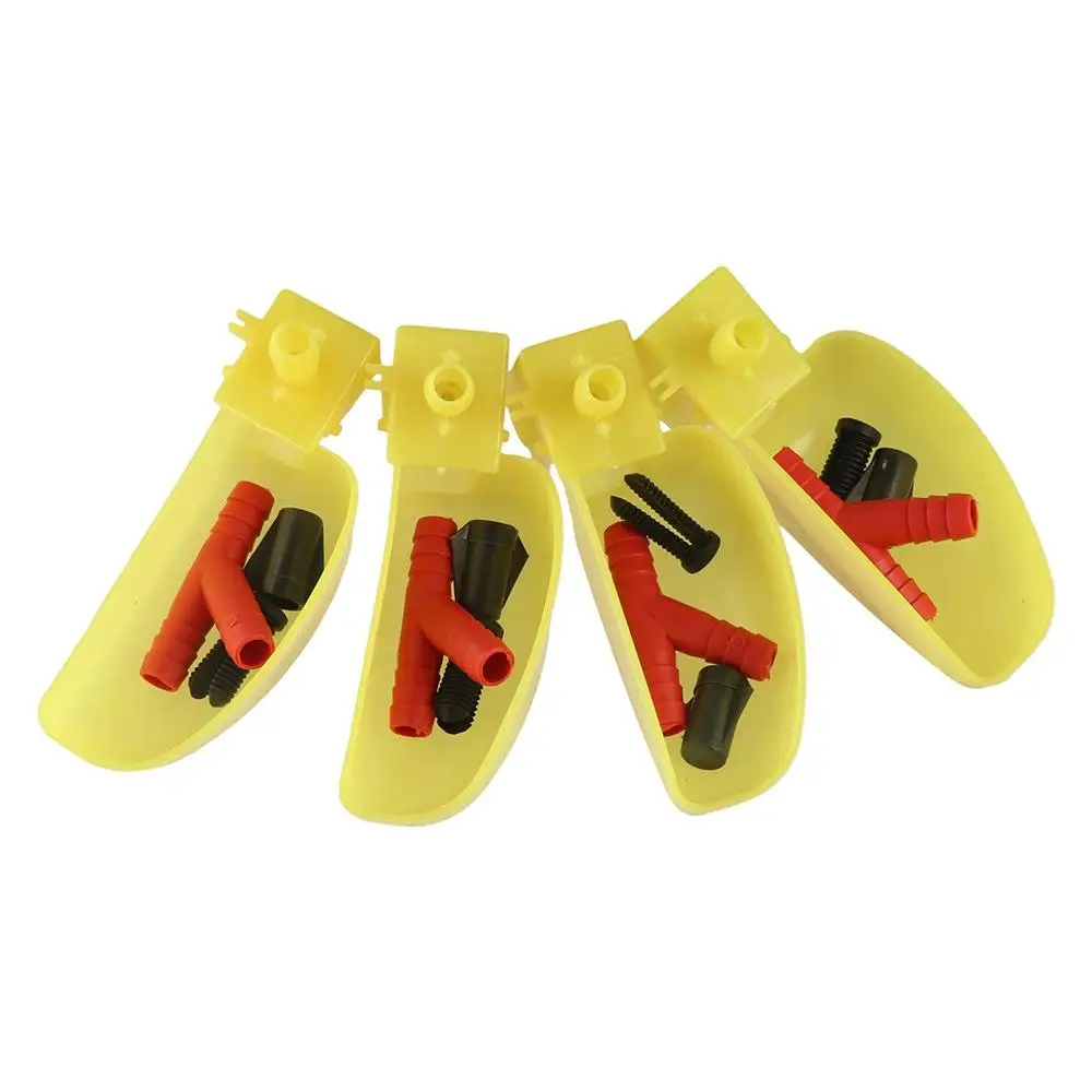 

12Pcs Automatic Quail Drinking Bowl Suspension Convenient Bird Waterer Feeder Practical Plastic Drinking Cup Bowl Goose