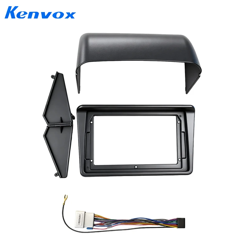 2 Din 9 Inch Car Navigation Panel Box Radio Fascia Kingbox Stereo Frame Plate Adapter for Mitsubishi Pajero Montero V31 Cheetah