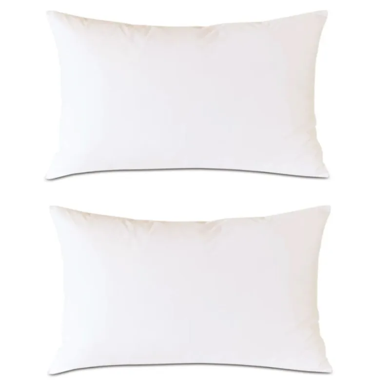 2PCS White Decorative Throw Pillow Insert Couch Cushion Stuffer for Bed Couch Indoor Decorative Christmas Gift Pillow Inserts