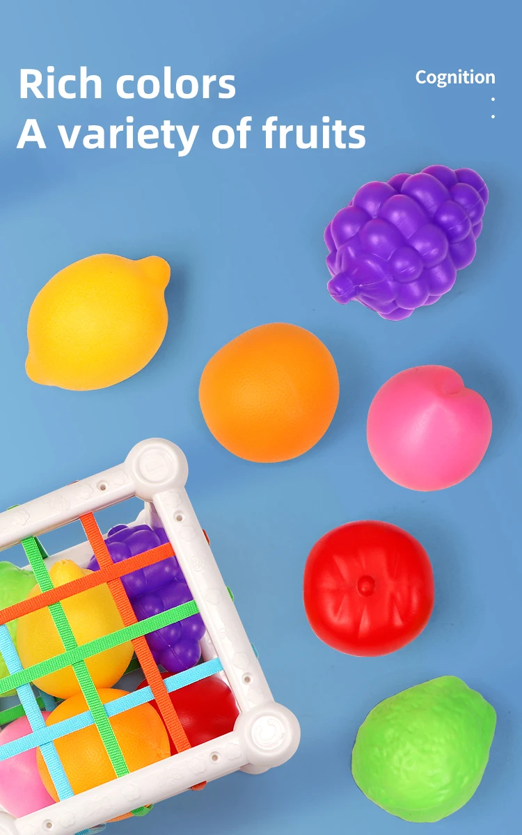 Frucht-Greifspielzeuge, Baby-Beruhigungsspielzeuge, interaktive Eltern-Kind-Spiele, Frucht-Sesselle, kognitives Training für Kinder – Detail 4