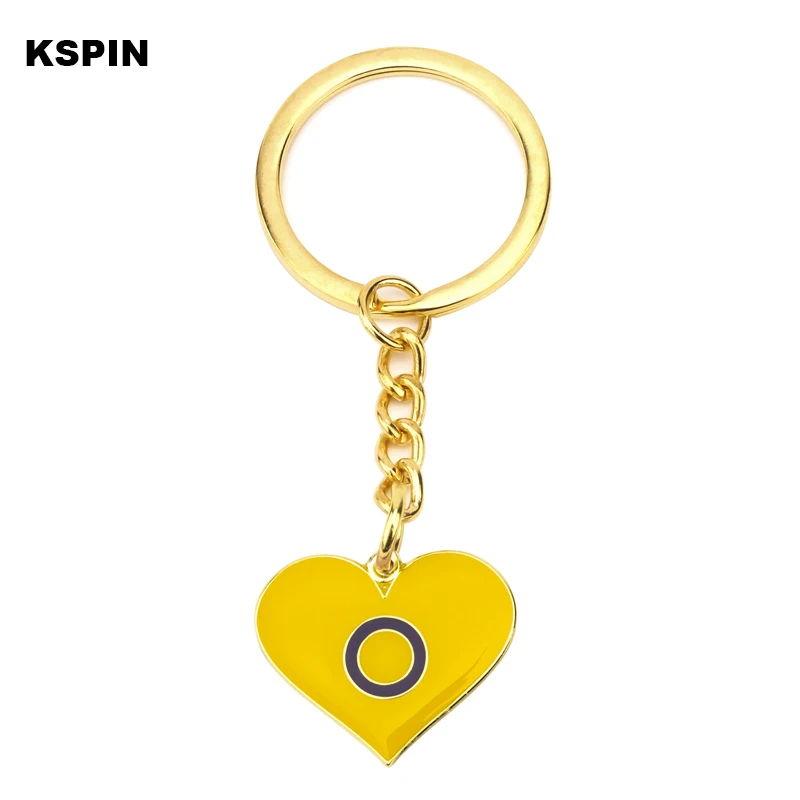 Intersex Pride Key Chain Syria Bird Key RING  Keychain Bag Pendant Key Chain Holder Key Car Trinket Keyring For Men Women Gift