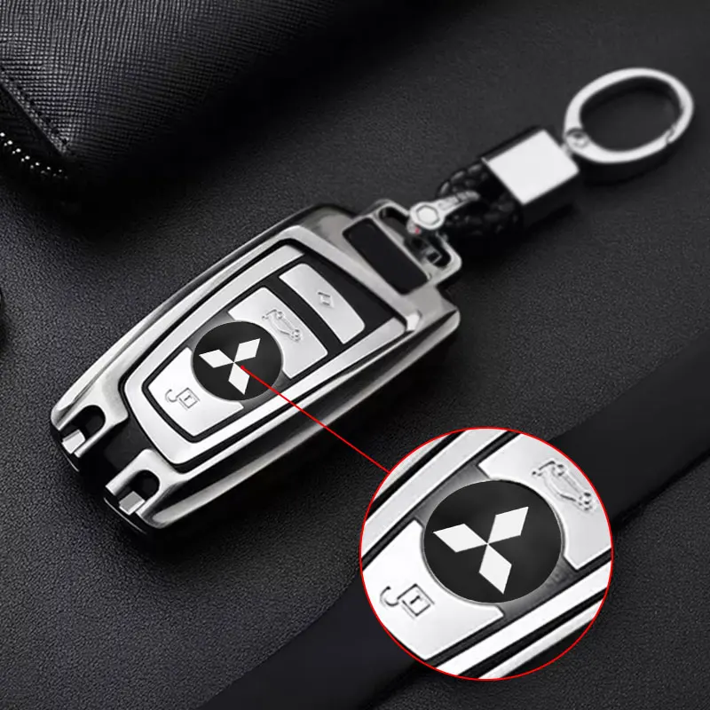 Car Remote Key Sticker Aluminum Emblem Decoration Decal For Mitsubishi BMW Mercedes Benz AMG Alfa Romeo Renault Mazda Toyota