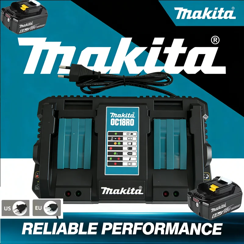 

Зарядное устройство Makita DC18RC 3A быстрое для литий-ионных аккумуляторов 14.4В 18В BL1815 BL1860 BL1430 BL1450 LXT для электроинструментов