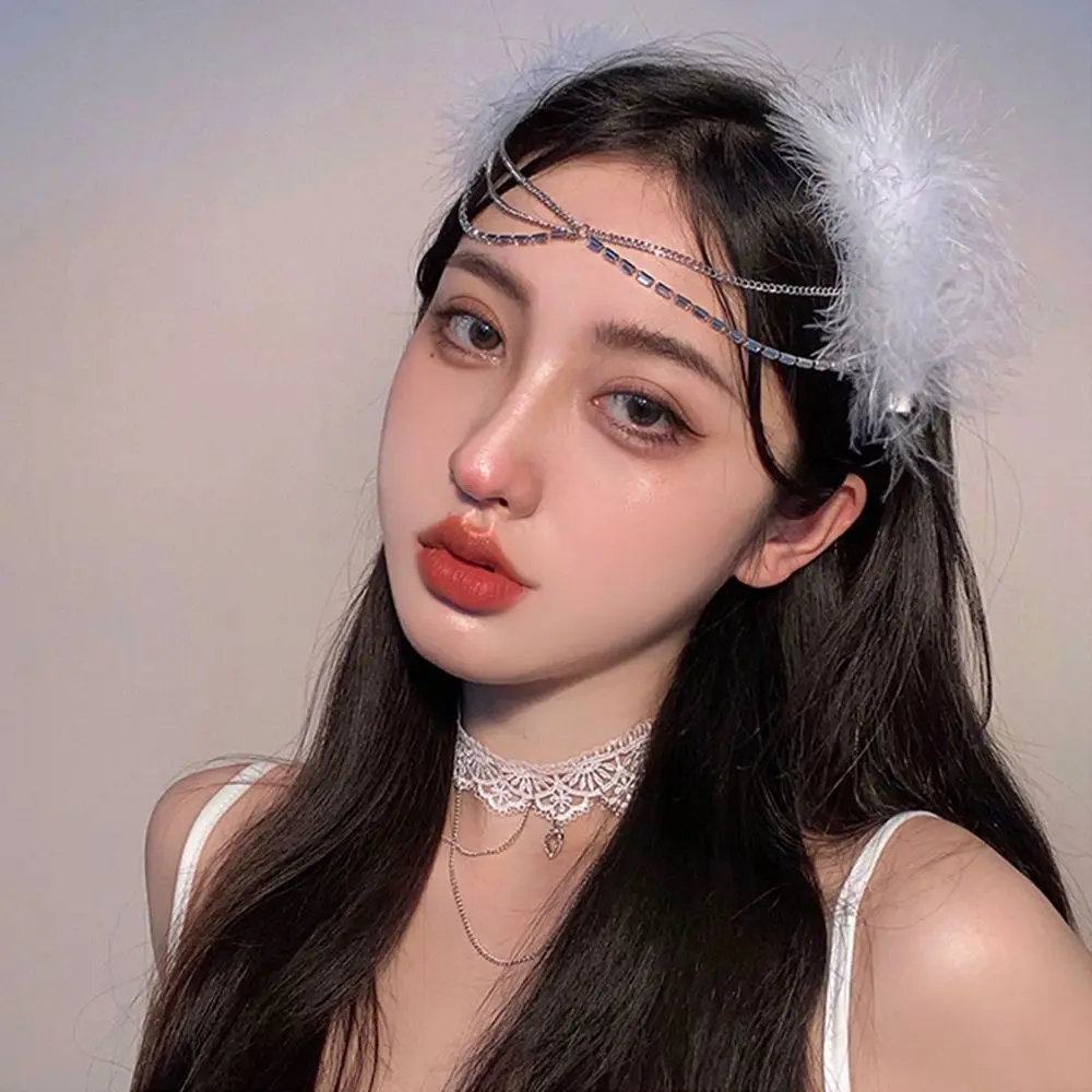 

Fairy Girls Gift Alloy Party Headdress Korean Style Hair Clip Women Hair Accessories Bow Duckbill Clip Feather Hairpin