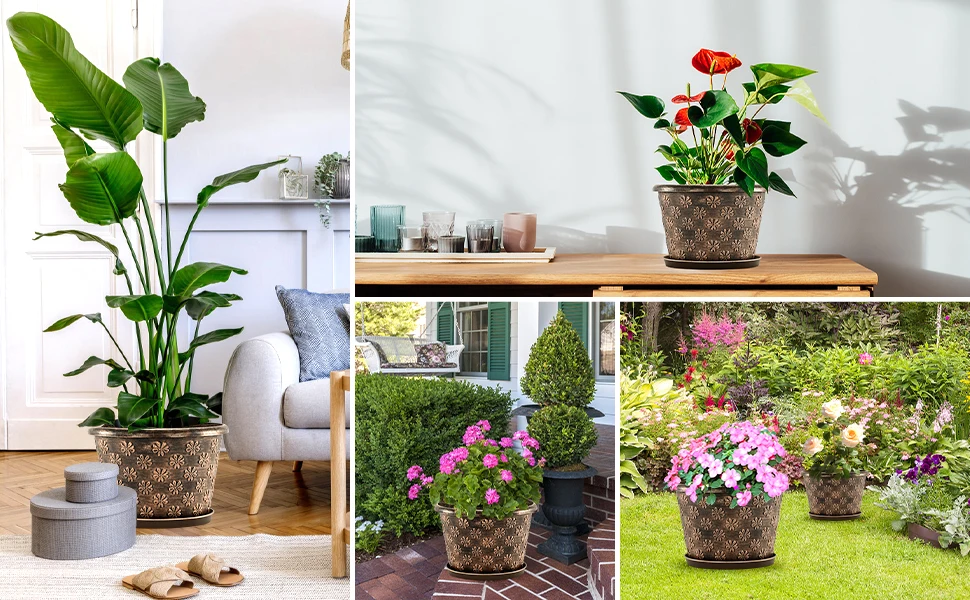 outdoor flower pots