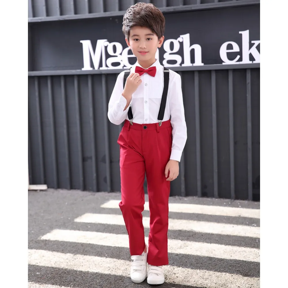 Children\'s Costume for Boys and Girls Presiding Over The Trouser Choral Recitation Performance Costume Japanese Uniform