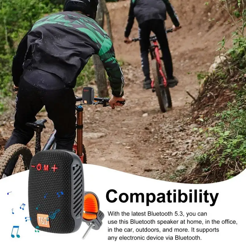 500mAh Bike Radio Portable Stereo Bluetooths Speaker TW-S Wireless Mini Bass FM Radio Soundbar Boombox Riding Music Loudspeaker