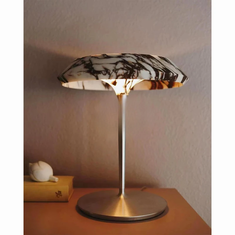 Marble desk lamp metal base design desk lamp living room bedroom marble